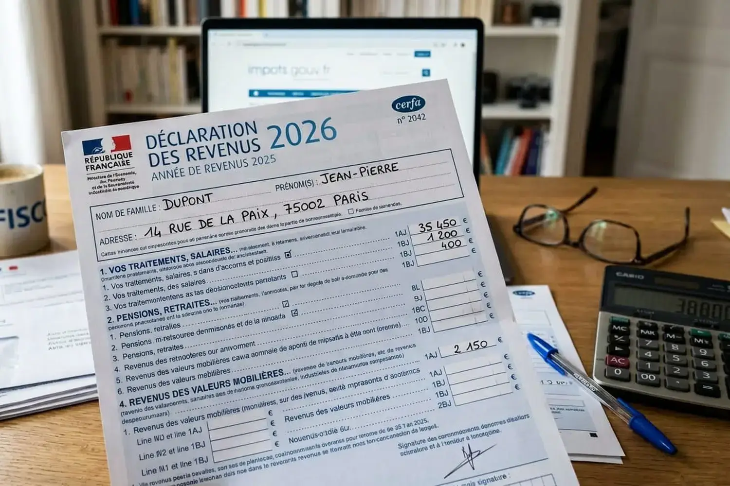 L'impôt comme variable — déclaration des revenus française et outils de calcul